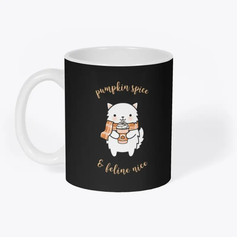 Pumpkin Spice Cat Design | Fall Cat 