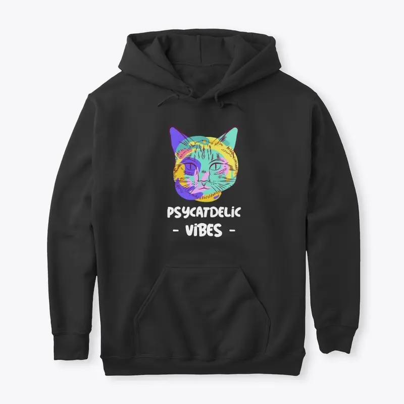 Psycatdelic Vibes Design | Funky Cat Tee