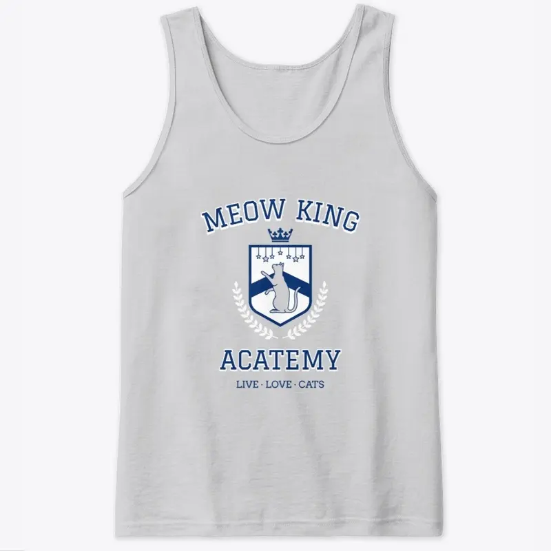 Meow King Acatemy Design | Cat Tee