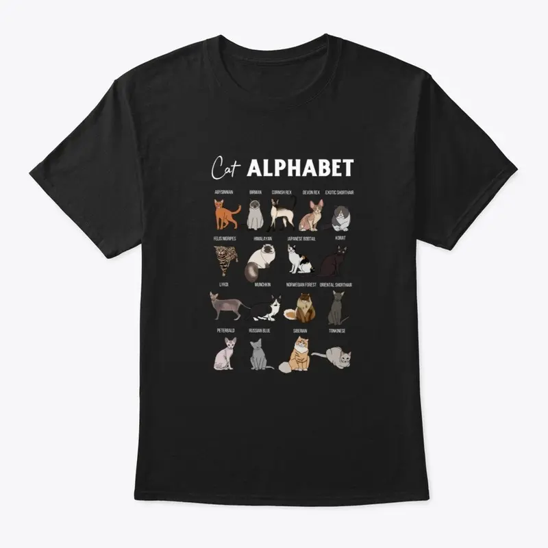 Cat Alphabet | Cat Breed Design