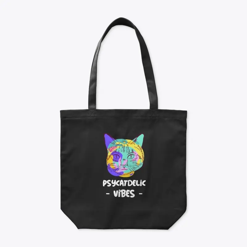 Psycatdelic Vibes Design | Funky Cat Tee