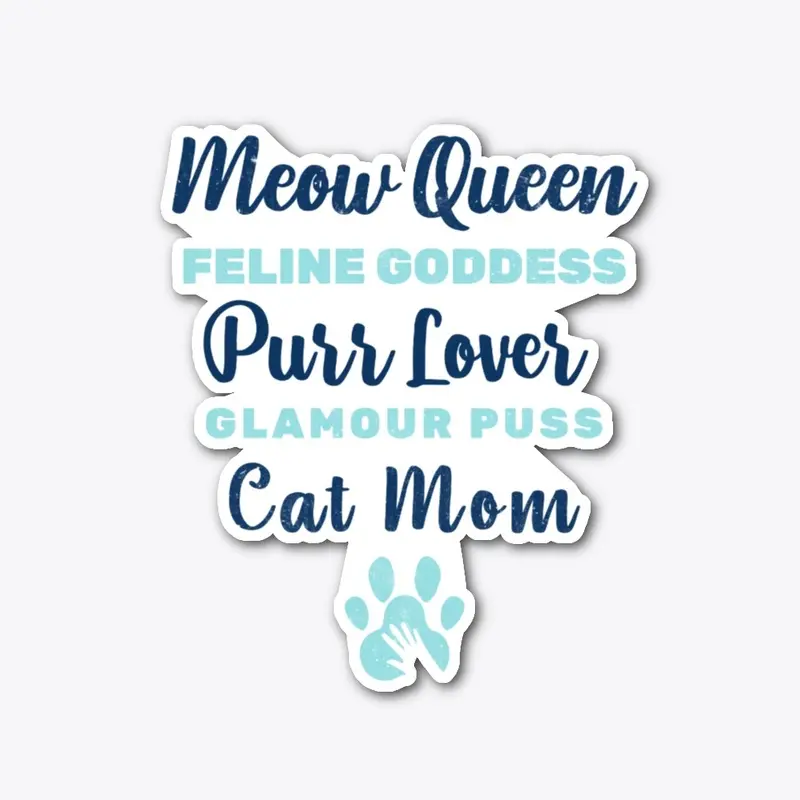 Meow Queen Cat Mom Design | Cat Tee