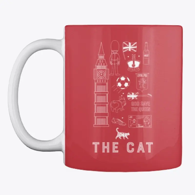 The Cat Design | England Cat Tee