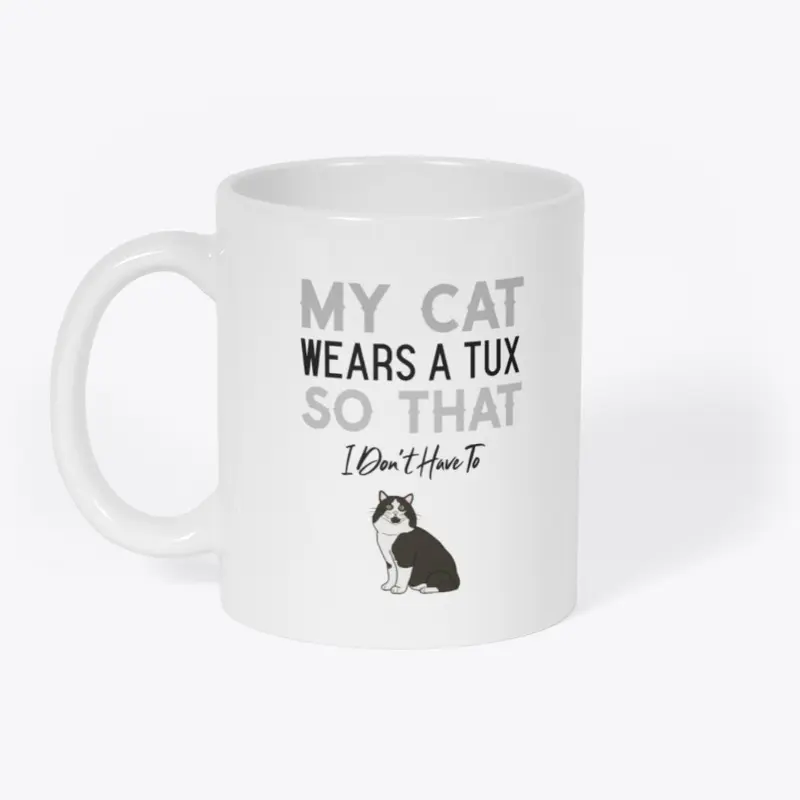 Tuxedo Cat Design | Funny Cat Design